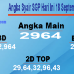 Angka Syair SGP Hari Ini 18 September 2023