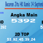 Bocoran Jitu HK Kamis 14 September 2023