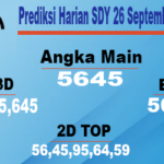 Prediksi Harian SDY 26 September 2023