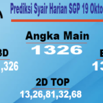 Kode Syair Harian SGP 19 Oktober 2023 Sore Hari Ini